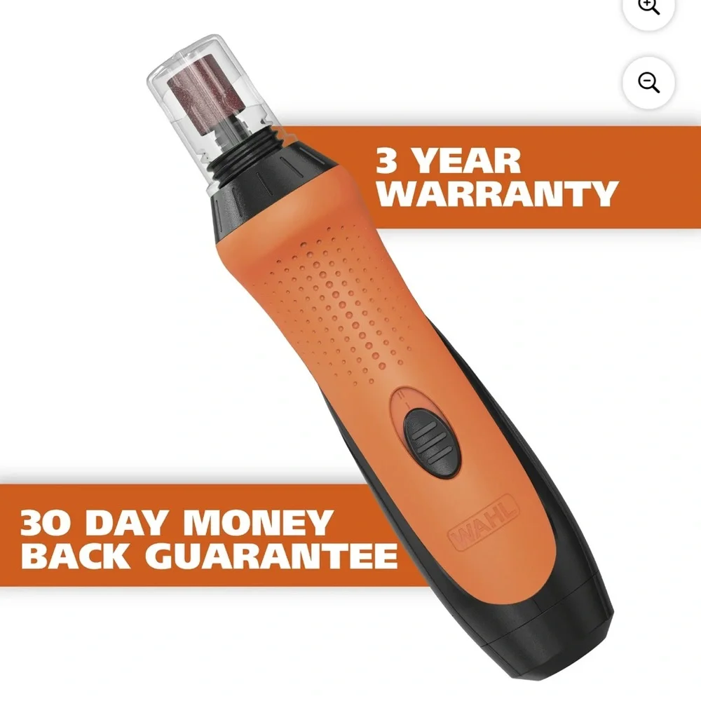 Wahl Grind & Smooth 2-Speed Nail Grinder - Orange and Black